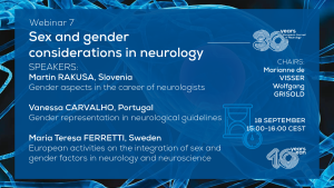 European Journal of Neurology: Webinar 7 - Sex and gender considerations in neurology